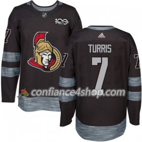 Adidas Maillot de Hockey Ottawa Senators Kyle Turris 7 1917-2017 100th Anniversary Noir Authentic - Homme